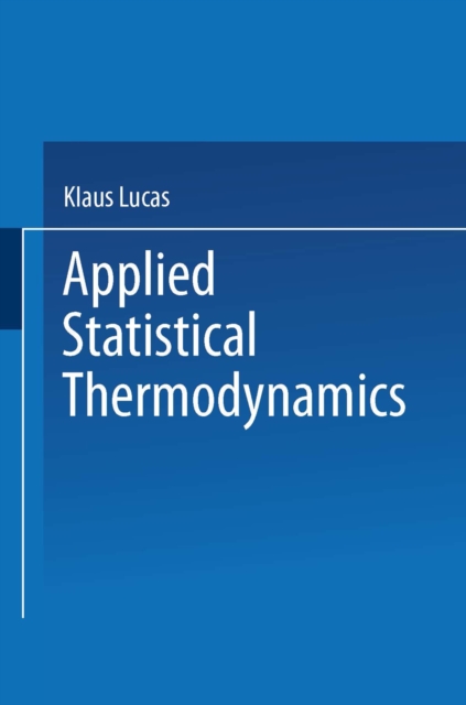 Applied Statistical Thermodynamics, PDF eBook