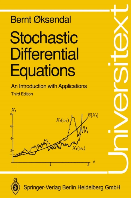 Stochastic Differential Equations : An Introduction with Applications, PDF eBook