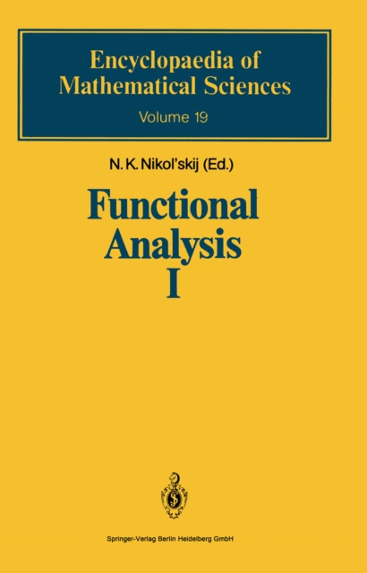 Functional Analysis I : Linear Functional Analysis, PDF eBook