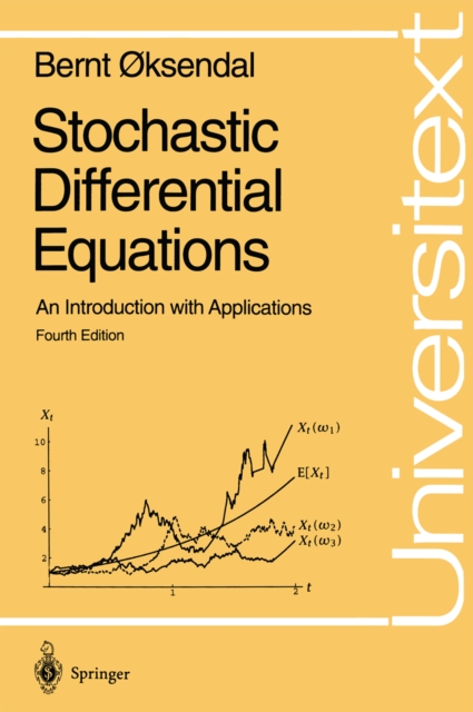 Stochastic Differential Equations : An Introduction with Applications, PDF eBook