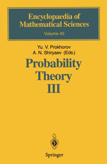Probability Theory III : Stochastic Calculus, PDF eBook