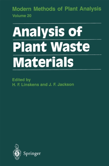 Analysis of Plant Waste Materials, PDF eBook