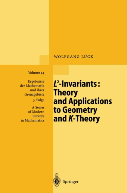 L2-Invariants: Theory and Applications to Geometry and K-Theory, PDF eBook