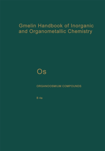 Os Organoosmium Compounds, PDF eBook