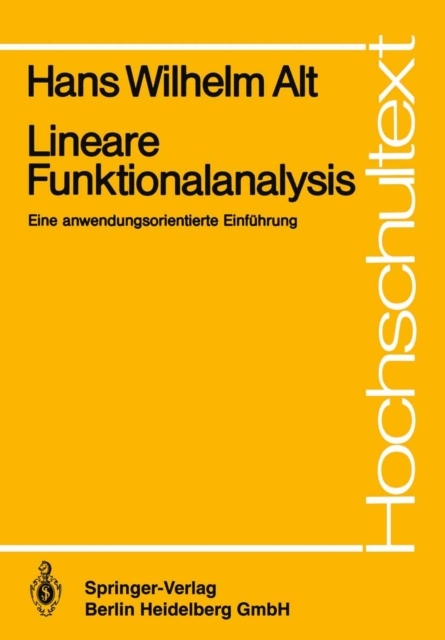 Lineare Funktionalanalysis : Eine anwendungsorientierte Einfuhrung, PDF eBook