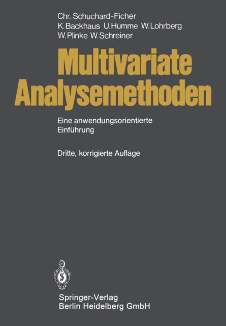Multivariate Analysemethoden : Eine anwendungsorientierte Einfuhrung, PDF eBook