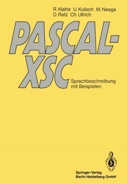 PASCAL-XSC : Sprachbeschreibung mit Beispielen, PDF eBook