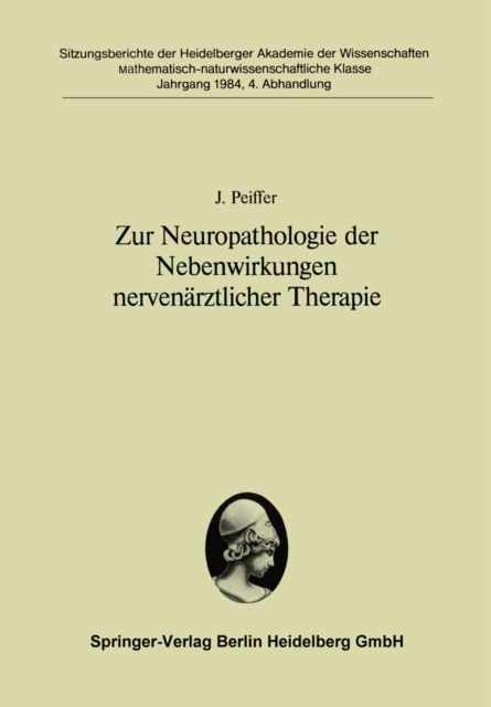 Zur Neuropathologie der Nebenwirkungen nervenarztlicher Therapie, PDF eBook