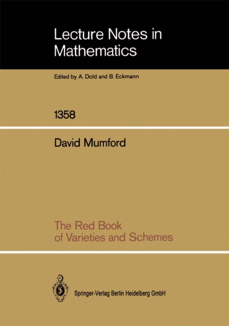 The Red Book of Varieties and Schemes, PDF eBook