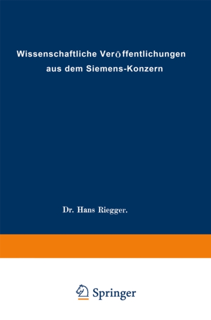 Wissenschaftliche Veroffentlichungen aus dem Siemens-Konzern, PDF eBook