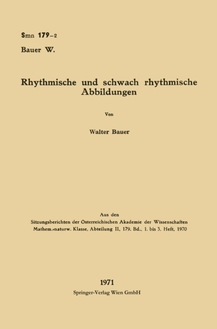 Rhythmische und schwach rhythmische Abbildungen, PDF eBook