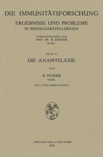 Die Anaphylaxie, PDF eBook