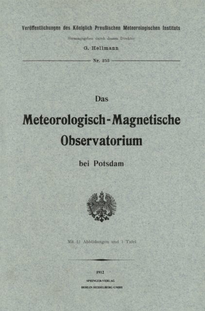 Das meteorologisch-magnetische Observatorium bei Potsdam, PDF eBook
