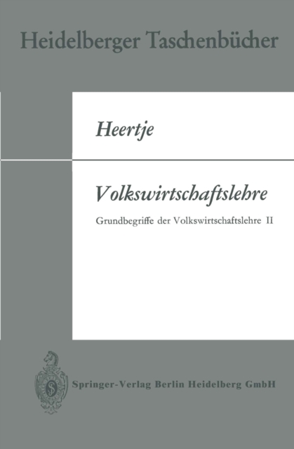 Volkswirtschaftslehre : Grundbegriffe der Volkswirtschaftslehre II, PDF eBook