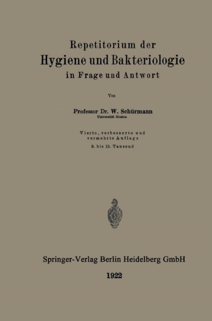 Repetitorium der Hygiene und Bakteriologie in Frage und Antwort, PDF eBook