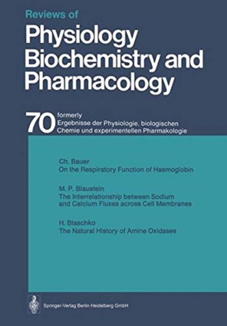 Reviews of Physiology Biochemistry and Pharmacology, Paperback / softback Book