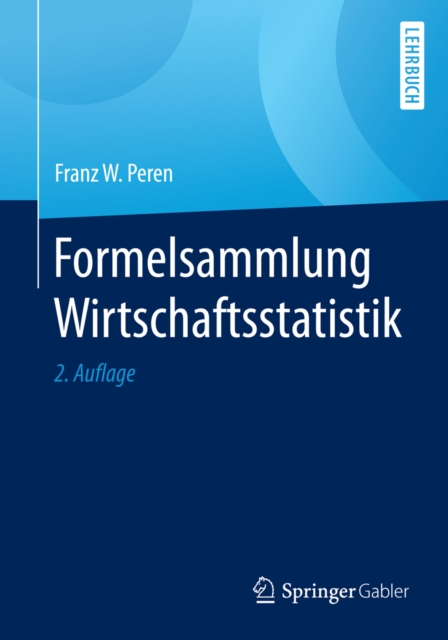 Formelsammlung Wirtschaftsstatistik, PDF eBook