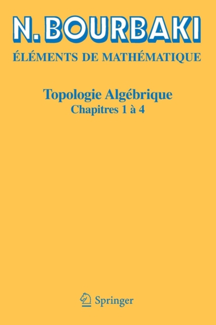 Topologie algebrique : Chapitres 1 a 4, Paperback / softback Book