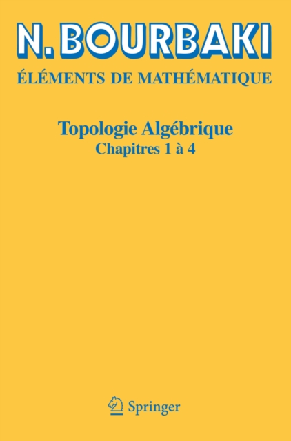 Topologie algebrique : Chapitres 1 a 4, PDF eBook