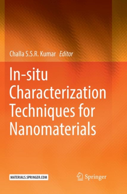 In-situ Characterization Techniques for Nanomaterials, Paperback / softback Book