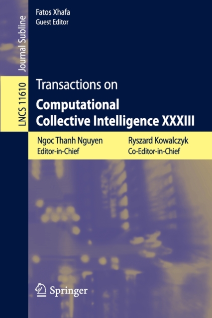 Transactions on Computational Collective Intelligence XXXIII, Paperback / softback Book