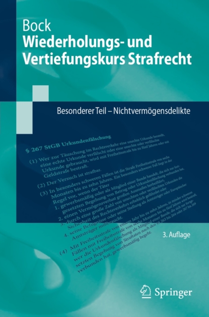Wiederholungs- und Vertiefungskurs Strafrecht : Besonderer Teil - Nichtvermogensdelikte, EPUB eBook
