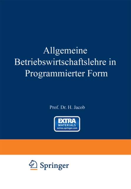 Allgemeine Betriebswirtschaftslehre in Programmierter Form, PDF eBook