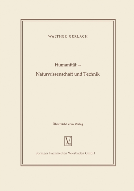 Humanitat - Naturwissenschaft und Technik, PDF eBook