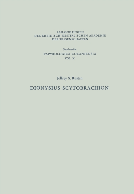 Dionysius Scytobrachion, PDF eBook