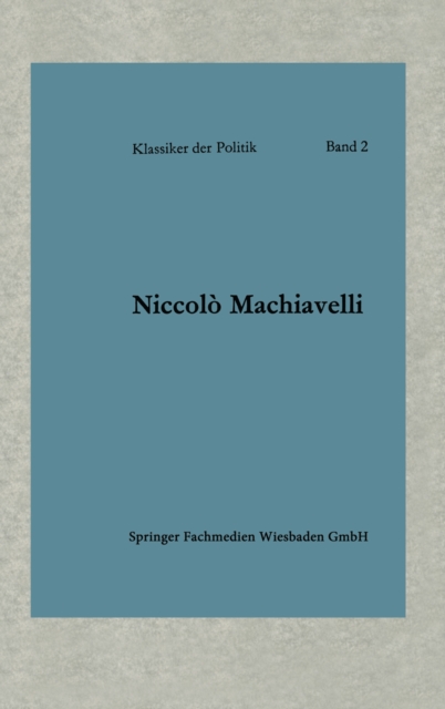 Politische Betrachtungen uber die alte und die italienische Geschichte : Ubersetzt und eingeleitet von Friedrich von Oppeln-Bronikowski, PDF eBook