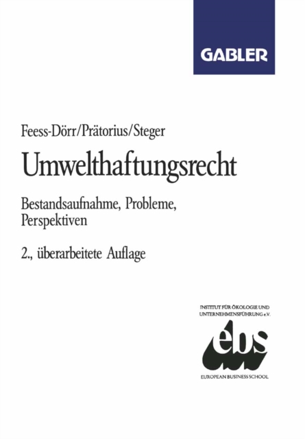Umwelthaftungsrecht : Bestandsaufnahme, Probleme, Perspektiven, PDF eBook