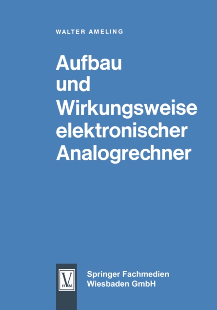 Aufbau und Wirkungsweise elektronischer Analogrechner, PDF eBook