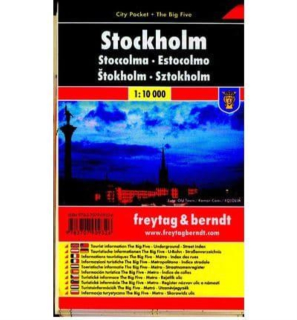 Stockholm City Pocket + the Big Five Waterproof 1:10 000, Sheet map, folded Book