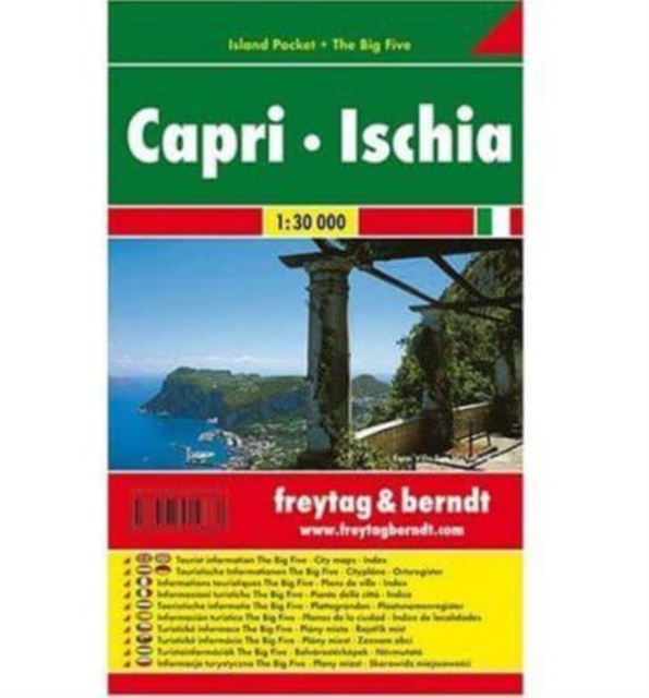 Capri Ischia, Sheet map, folded Book