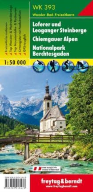 Loferer and Leoganger Steinberge - Chiemgau Alps - National Park Berchtesgaden Hiking + Leisure Map 1:50 000, Sheet map, folded Book