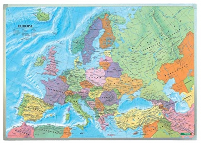 Wall map magnetic marker board: Europe political 1:6 million, Sheet map, folded Book