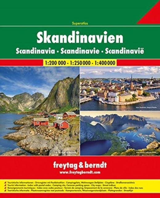 Scandinavia Superatlas sp., Spiral bound Book