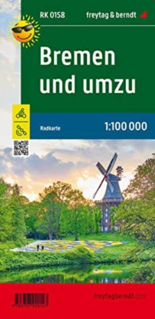 Bremen and around, cycle map 1:100,000, Sheet map, folded Book