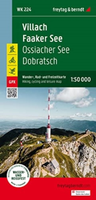 Villach - Faaker See - Ossiacher See - Dobratsch : 224, Sheet map, folded Book