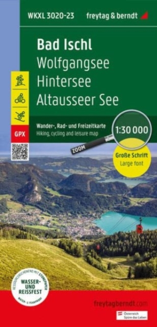 Bad Ischl - Wolfgangsee - Hintersee - Altausseer See, Sheet map, folded Book