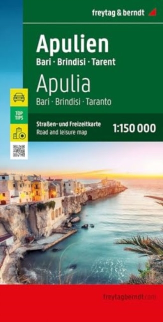 Apulia : Bari, Brindisi, Taranto : Road and Leisure Map, Sheet map, folded Book