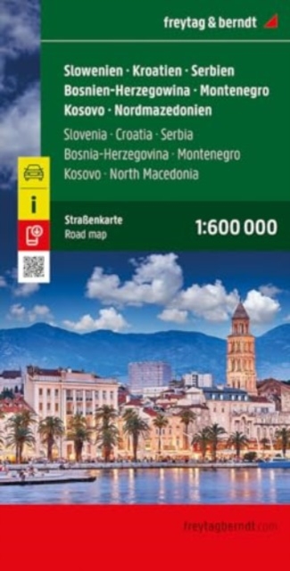 Slovenia - Croatia - Serbia - Montenegro Bosnia Herzegovina, Sheet map, folded Book