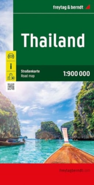Thailand Road Map, Sheet map, folded Book