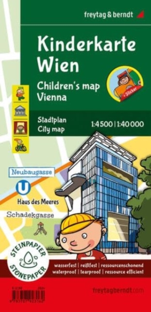 Children's Map of Vienna, Sheet map, folded Book