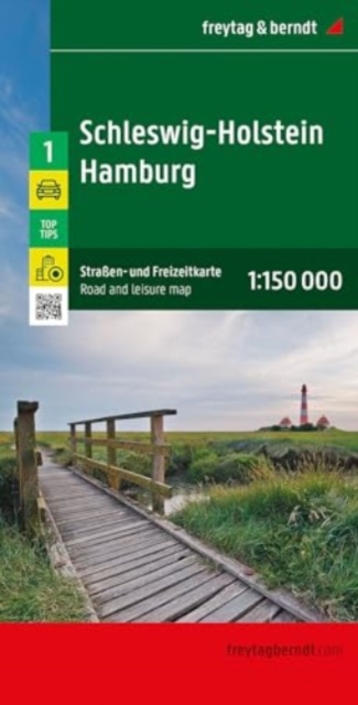 Schleswig - Holstein  Hamburg Road and Leisure Map : 1:150,000 scale map 01, Sheet map, folded Book