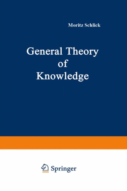 General Theory of Knowledge, PDF eBook