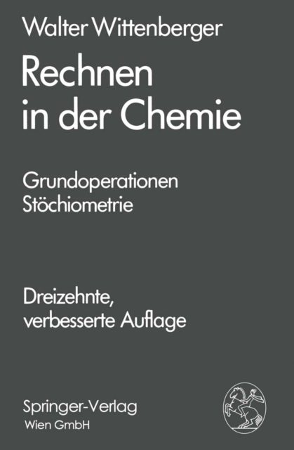 Rechnen in der Chemie : Grundoperationen - Stochiometrie, PDF eBook