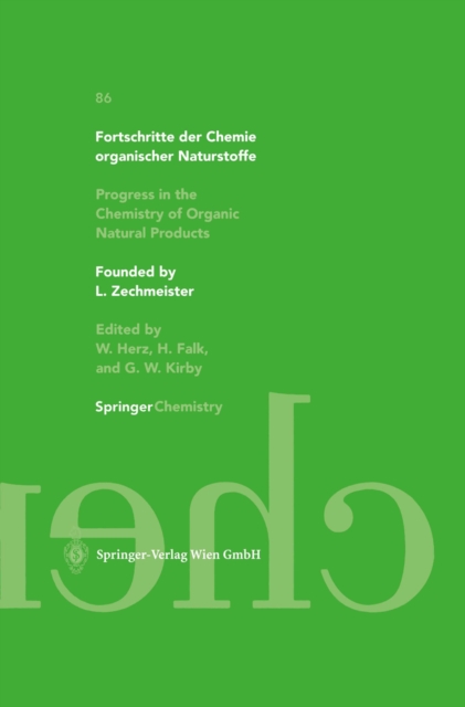 Fortschritte der Chemie organischer Naturstoffe / Progress in the Chemistry of Organic Natural Products 86, PDF eBook