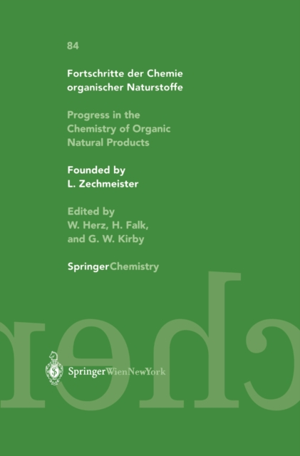 Progress in the Chemistry of Organic Natural Products / Fortschritte der Chemie organischer Naturstoffe, PDF eBook