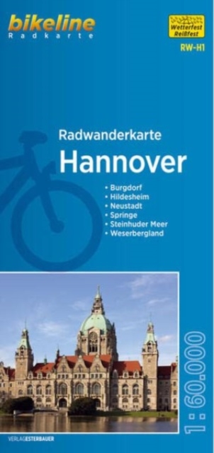 Hannover cycling tour map : H1, Sheet map, folded Book
